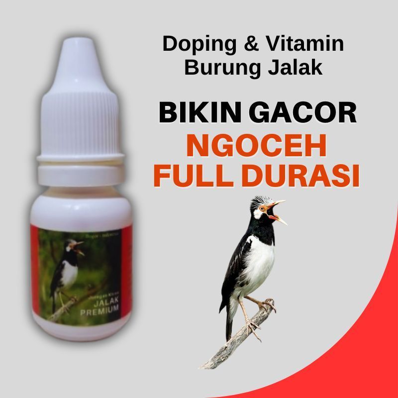 VITAMIN JK JALAK 10ML PENGGACOR BURUNG JALAK SUREN JALAK BALI BAHAN ALAMI LENGKAP METABOLIS