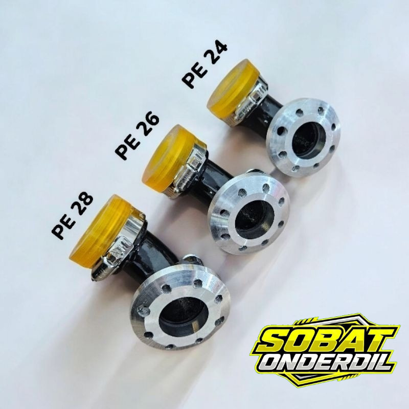 Manipol  Intake Telfon Motor Bebek Set Putar Karbu PE 28 PE 26 PE 24