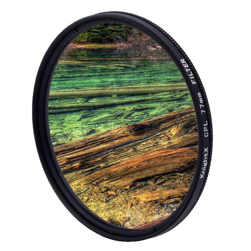 Filter KnightX CPL Filter Polarizer Sirkular Untuk Aksesori Kamera Sony a6400 Nikon d5300 58MM