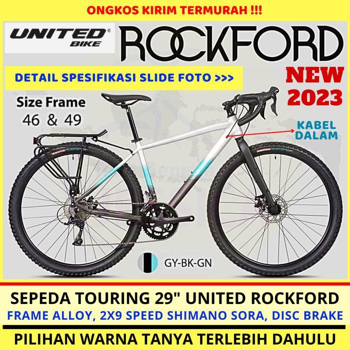 Sepeda Touring United Rockford - GY-BK-GN, S (46)