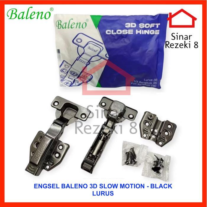 Engsel Sendok Baleno 3D Slow Motion / Soft Close Hidrolik Pintu Lemari