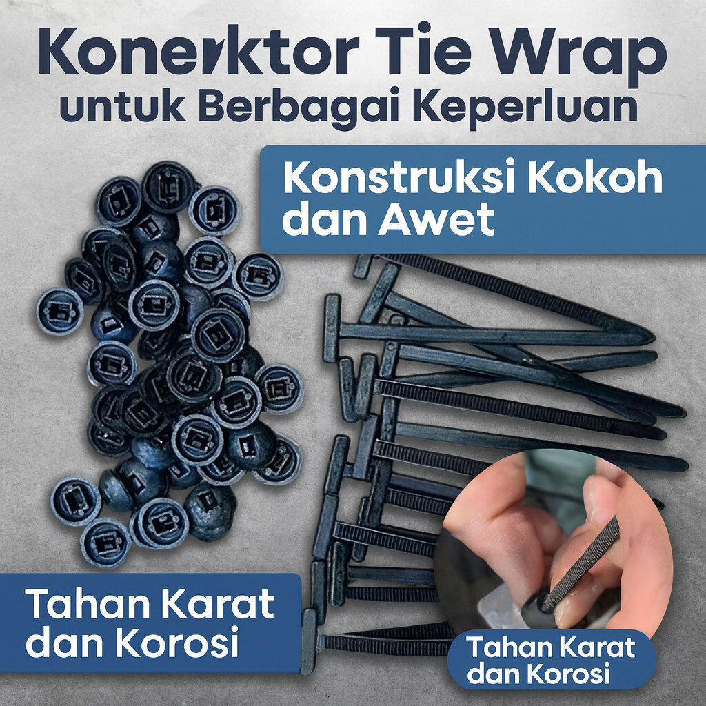 [ Kirim Dalam 24 Jam ️] Tali Pengikat Mobil &Amp; Motor/Kabel Tie/Kabel Ties Tebal Kuat /Pengikat Ka