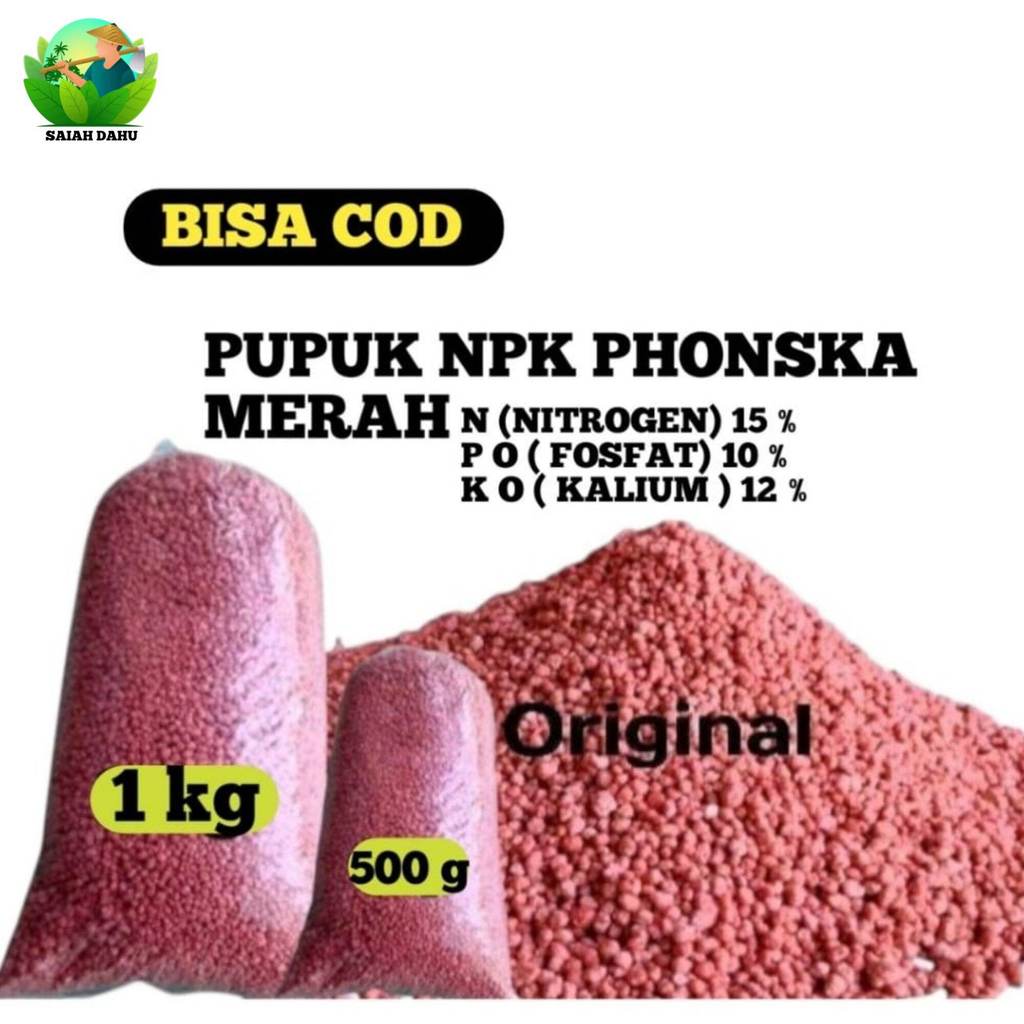 Pupuk NPK Phonska Kemasan 1 kg Original Phonska Merah Peyubur tanaman