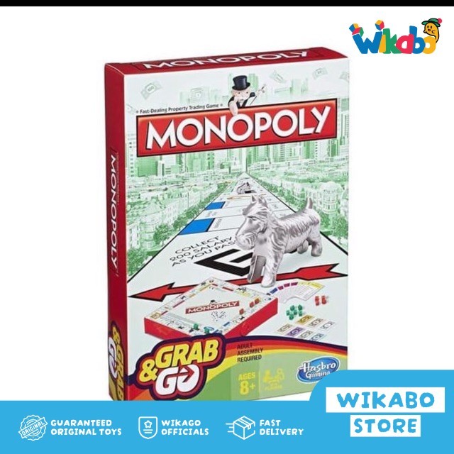 Monopoly Grab & Go Ori hasbro game monopoly mini