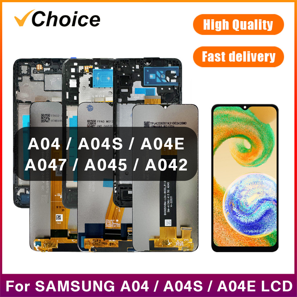 A04s A04 A04E IPS LCD splay for Samsung A04s A04 A04E LCD splay Tou Screen gitizer For SM A047 A045 