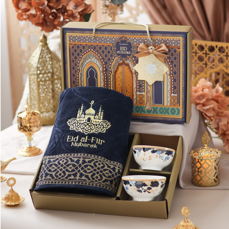 Hampers Handuk Mangkok Lebaran PREMIUM Hampers Handuk Idul Fitri Parcel Lebaran Hampers Handuk Lebar
