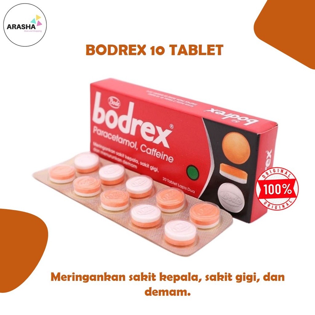 BODREX TABLET Obat Sakit Kepala, Sakit Gigi, Demam [Perstrip]