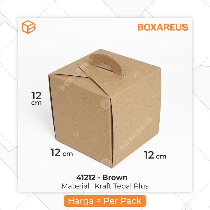 Dus Kue Cake Box Gift Box Kado Souvenir | 41212 - Brown