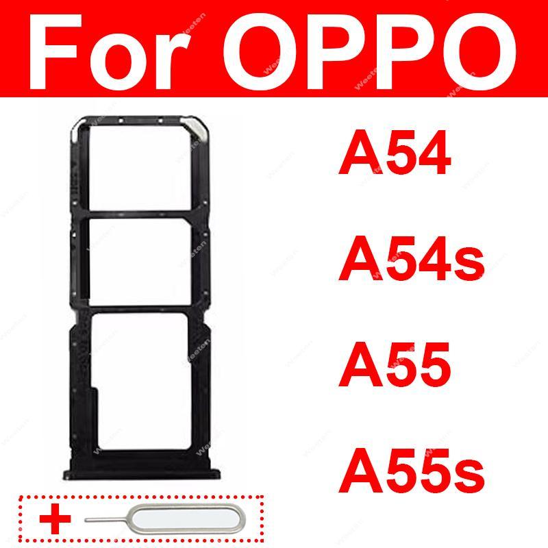 Sim Card Tray Holder For OPPO A54 A54s A55 A55s 4G 5G Sim Card Slot Reader Adapter Replacement Repai