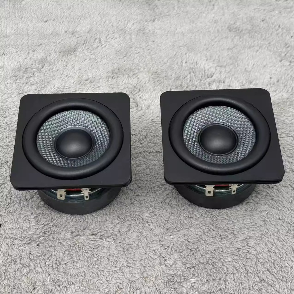 GHXAMP Premium Waterproof 2.75" Bass 70mm Woofer Speaker 25W 4Ohm Carbon Fiber Cone 25Core Stylish f