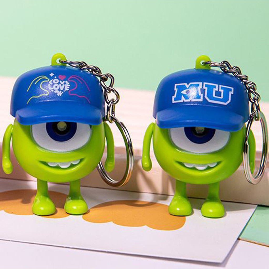 Mainan Gantungan Kunci Mike Wazowski Dari Animasi Monster Inc