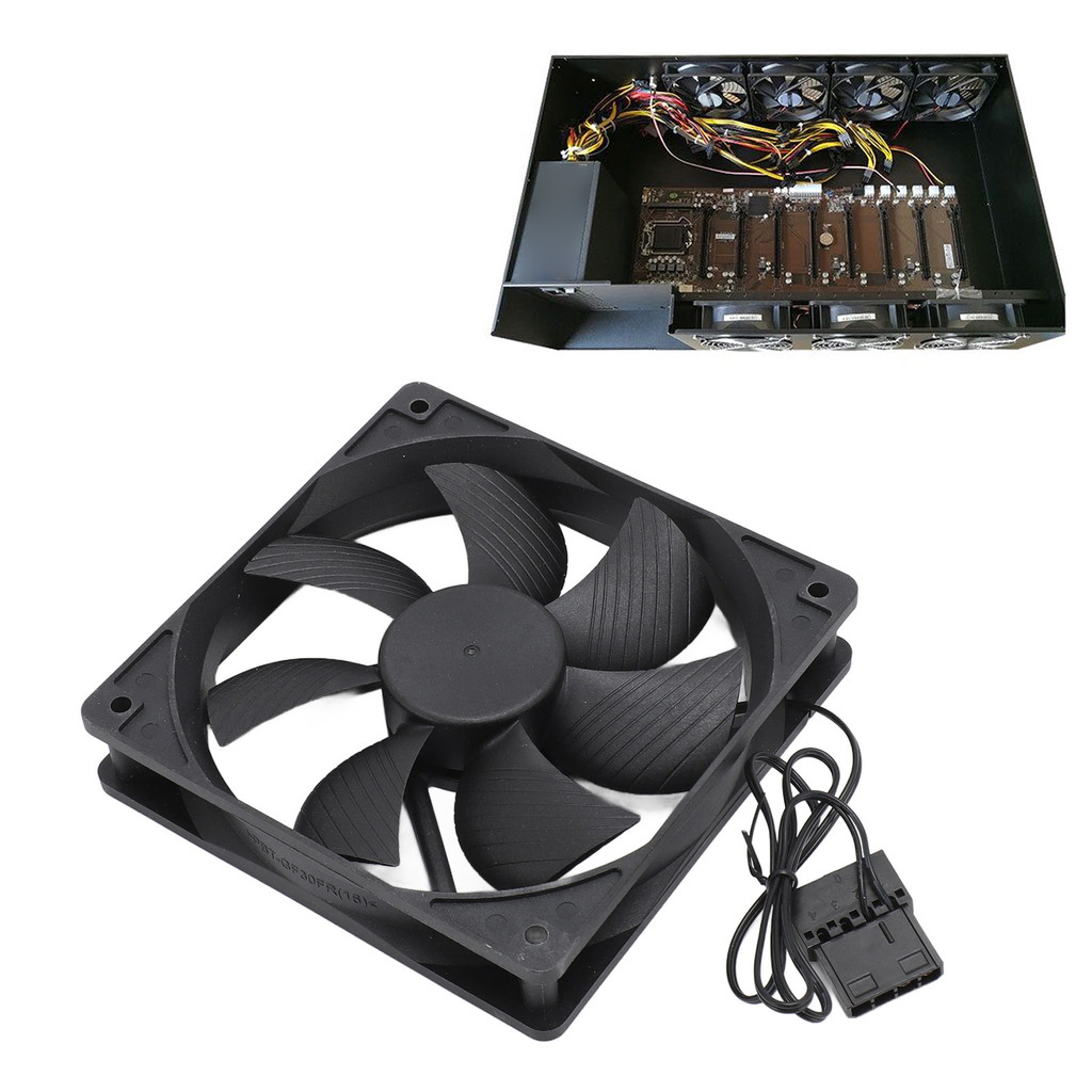 Computer Case Fans 120x120x25mm High Accuracy Dual Ball Bearing PC Exhaust Cooling Fan 3000RPM 2pin 