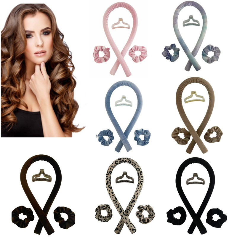 Rol Rambut /Satin Heatless Curls Set - Keriting Rambut Tanpa Panas Curler | Ikat Kepala Pengeriting 
