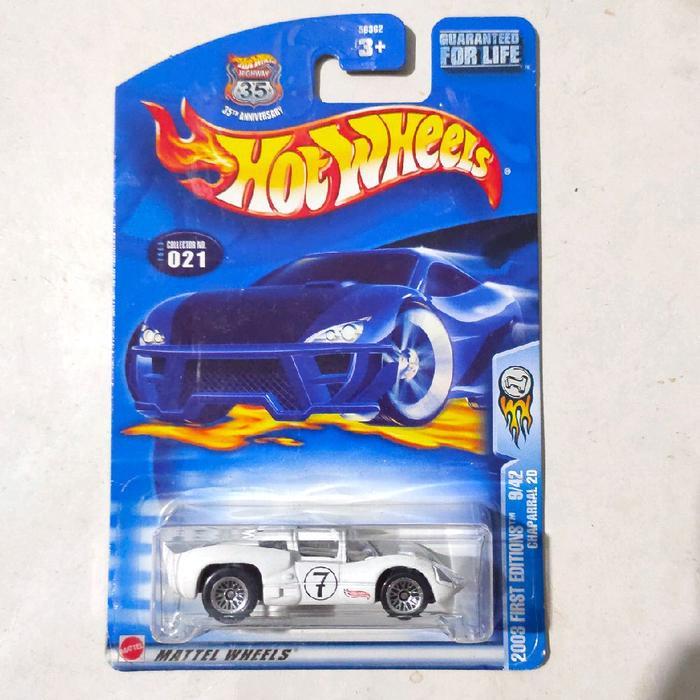 Mainan Hot Wheels Chaparral 2 2D putih 2003 First Editions rare