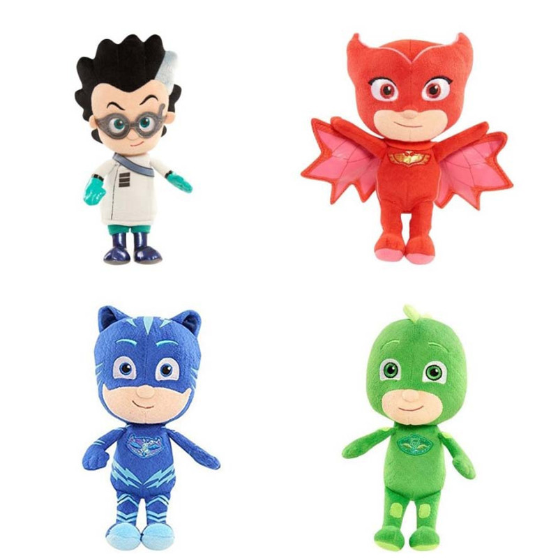 20cm PJ Masks Cartoon Plush Toys Anime Figure Catboy Owlette Gekko Masks Anime Figures Toys For Boy 