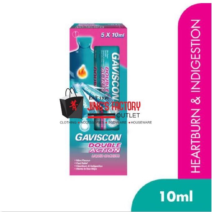100% Asli - Exp 11/26 Gaviscon Double Action 5 x 10ml / Obat maag / Asam Lambung