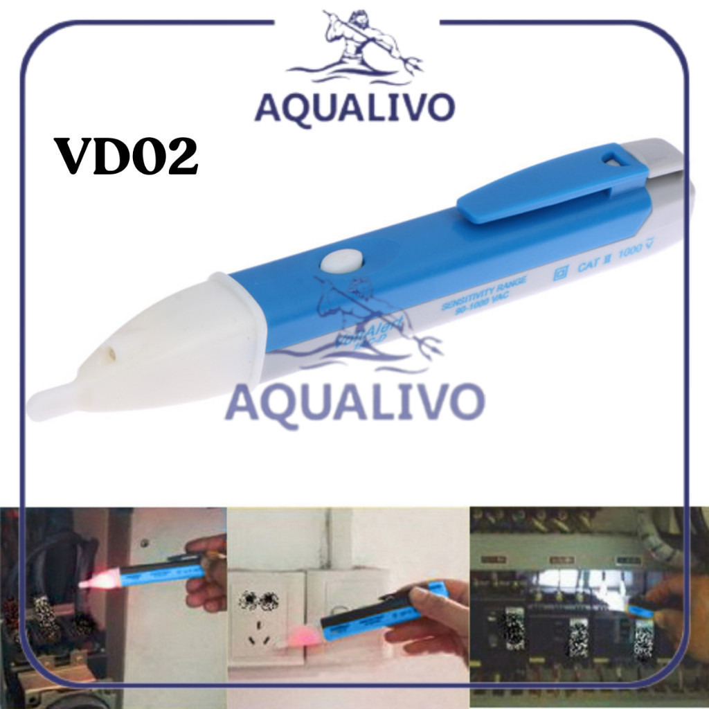 PIYAMANIA TESPEN VD 02 - Pen Non Contact AC Voltage Alert Detector 90V-1000V VD02