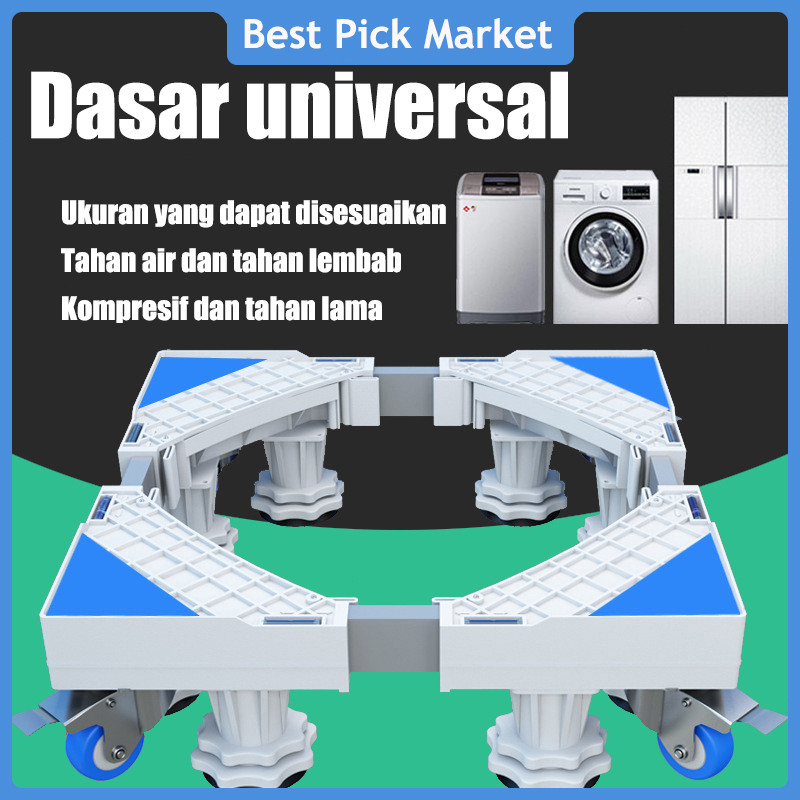 COD Alas Mesin Cuci Dan Alas Kulkas Tahan Karat Yang Dapat Disesuaikan,braket mesin cuci,roda mesin 