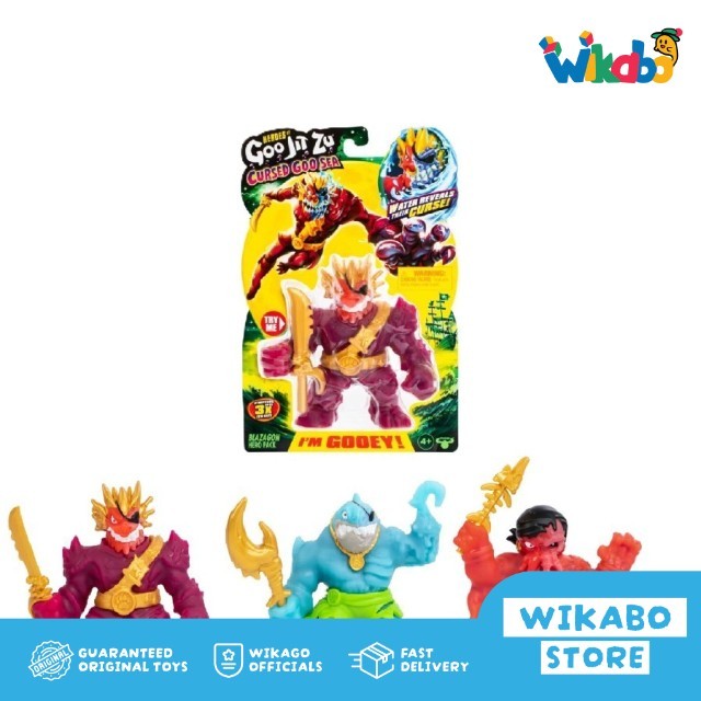 Goo Jit Zu Cursed Goo Sea S10 Hero Pack Mainan Anak Figure