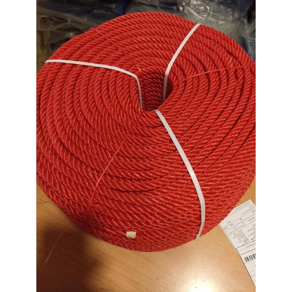 Tali Tambang Plastik 7mm Per ROLL- Tambang Plastik 7 mm Per rol - Merah