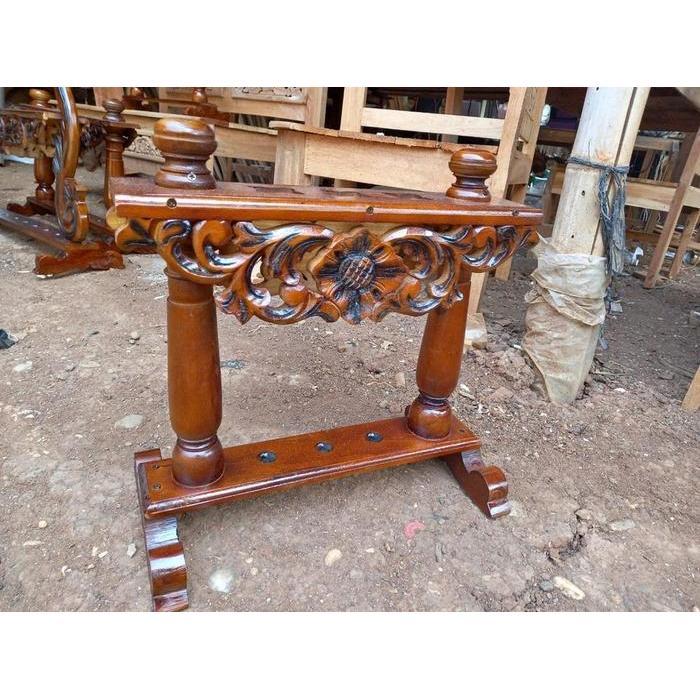 jagrak pusaka isi 3 termurah ukir bunga untuk tommbak dan bendera juga bis bahan kayu jati bk Keris 