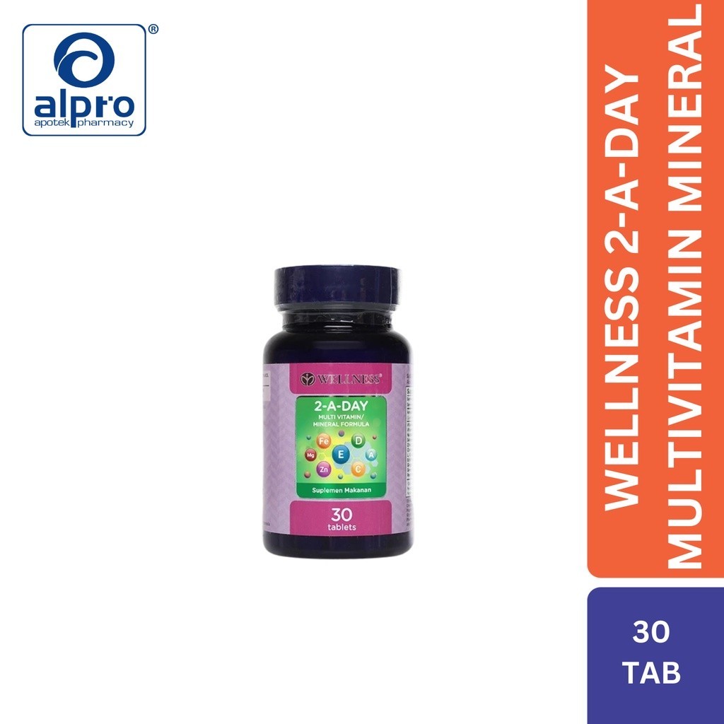Wellness 2-A-Day Multivitamin Mineral 30 Tablet