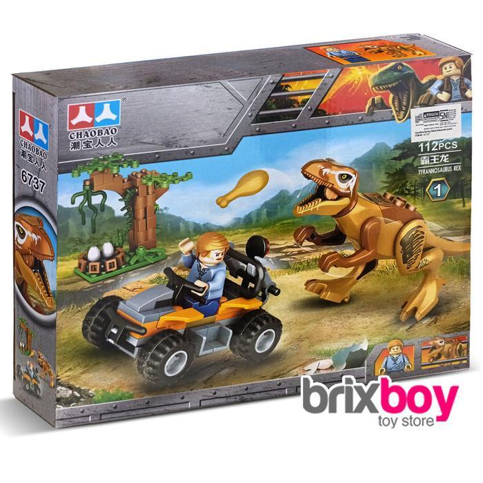PROMO (BISA COD) Mainan Brick Dinosaurus Playset Dino - Kado Anak - T-Rex