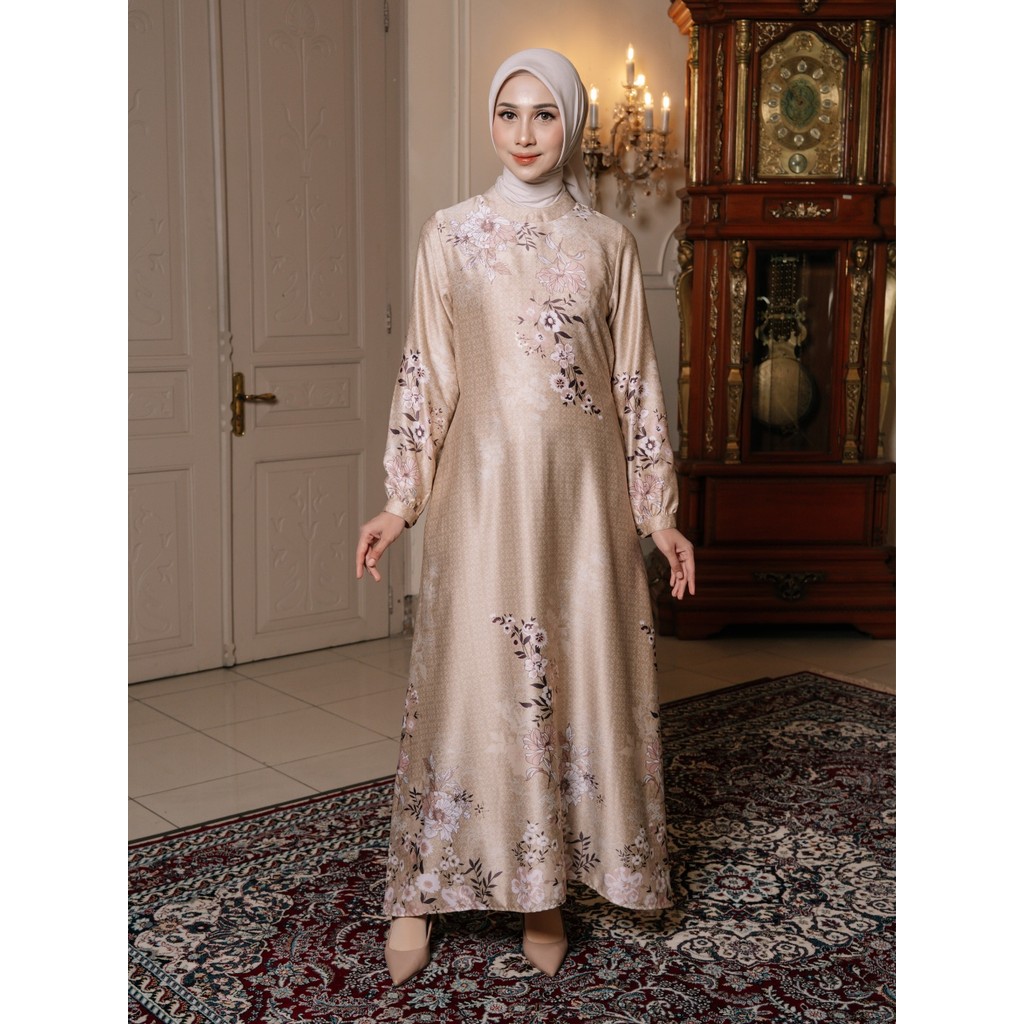 Adyatma Wanita Alyssa Gold Gamis Dress