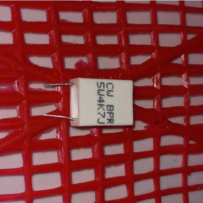 R kapur gepeng bpr 4k7 4.7k 4,7k 5w 5watt 5 watt Resistor mpr nobel nible 5wat 4.7 4,7 1