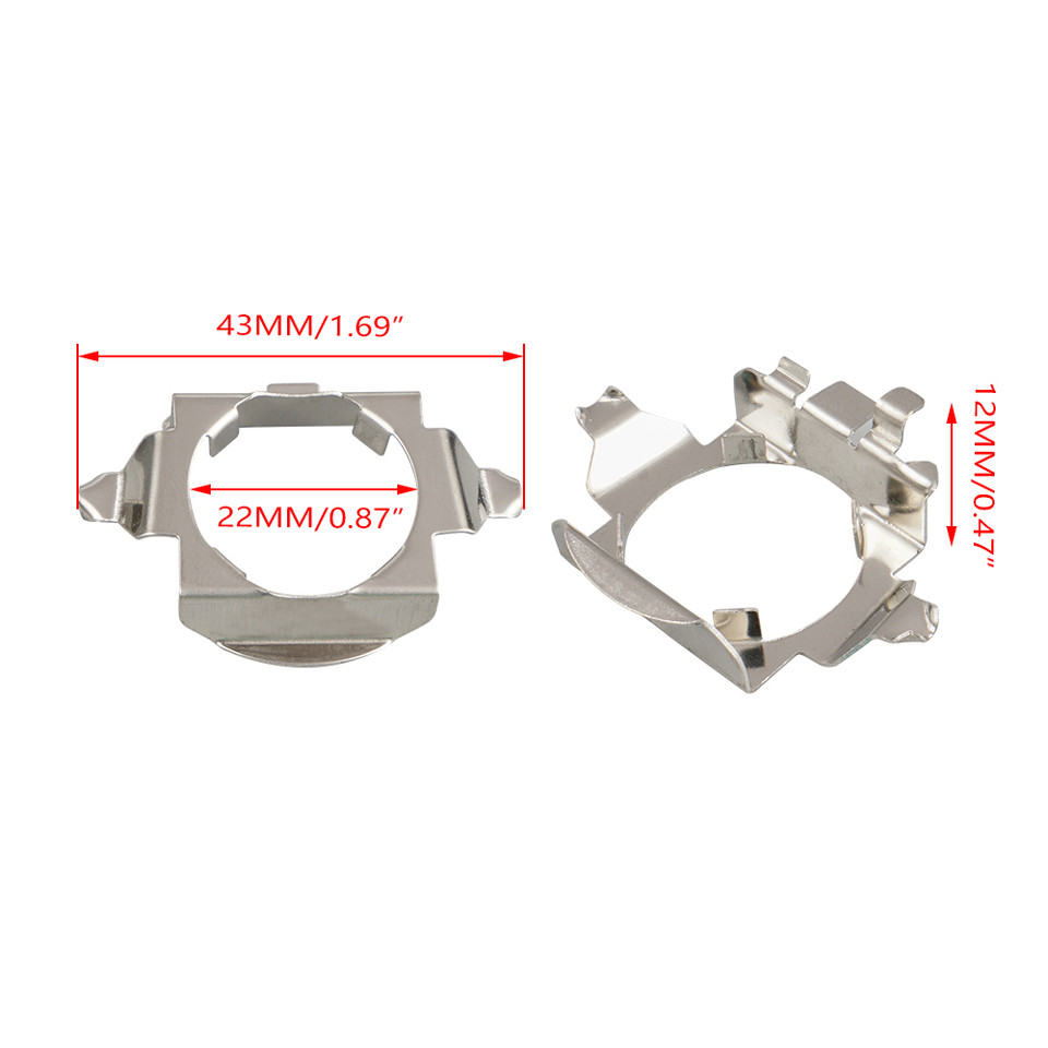 2pcs H7 LED Bulbs Base Holder Custom Adapter Socket, for MercedesBenz Vito B Series ML Series, For V