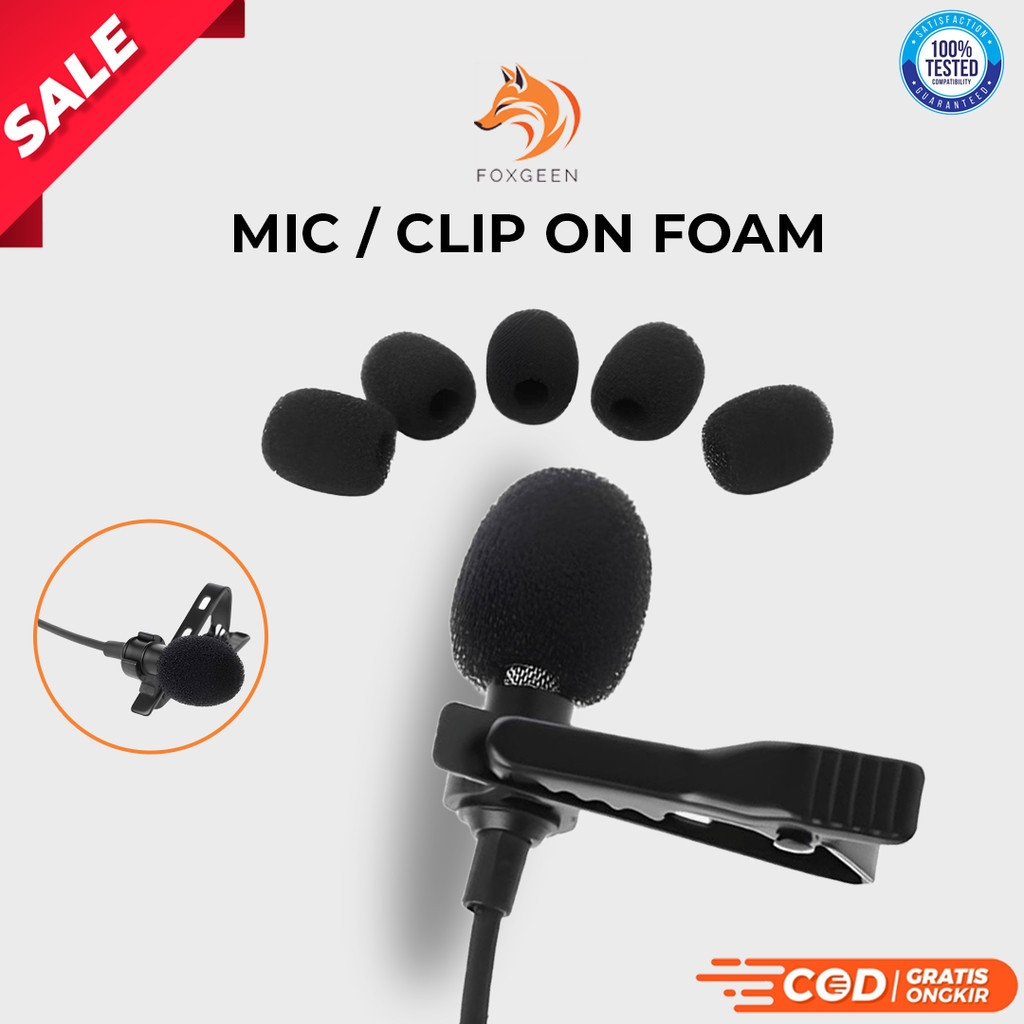 Busa Mic Foam Mic Busa Microphone Gaming Cover Mic Headset Clip On