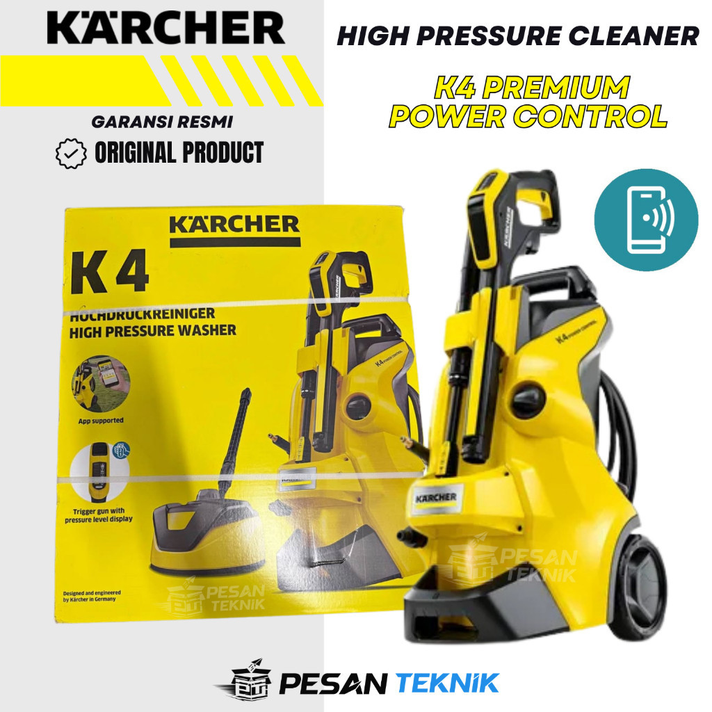 Jet Cleaner Mesin Cuci Motor Mobil KARCHER K 4 Premium Power Control *EU High Pressure Cleaner 130Ba