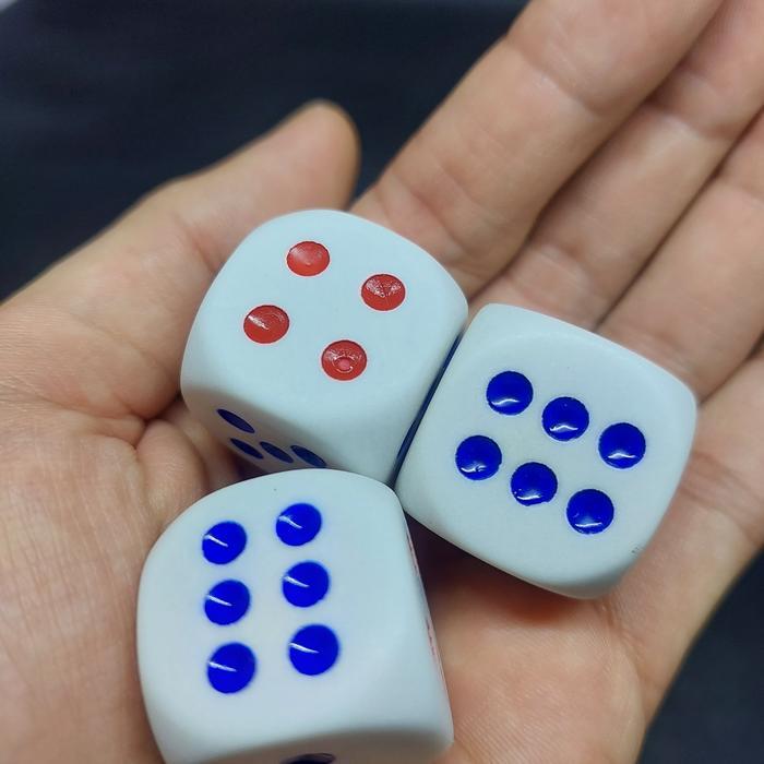 Dadu Plastik 25 x 25 mm / Professional Dice / Mainan Dadu / Dadu board game / Quality dice / Dadu tr