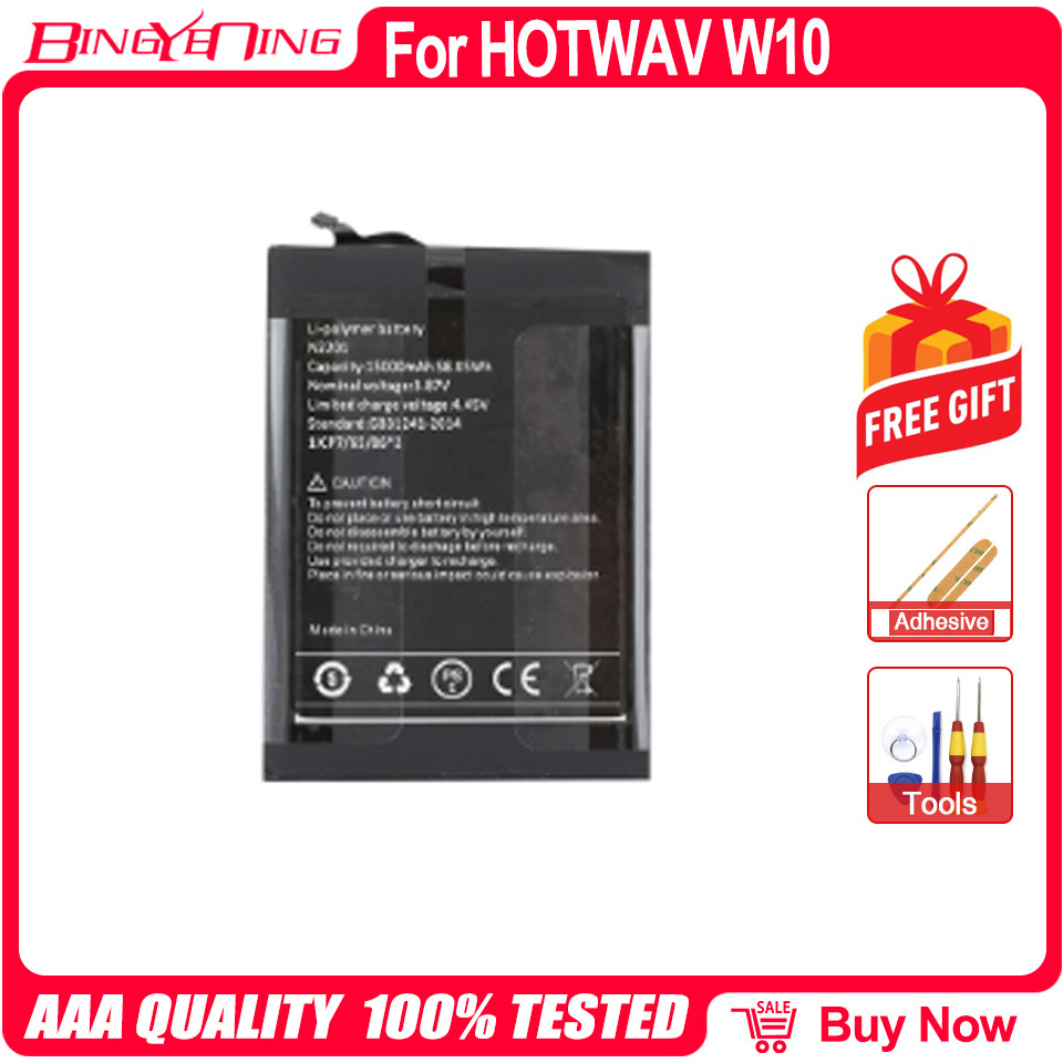 New 100% Original Battery 6380mAh For HOTWAV W10 Mobile Phone Bateria