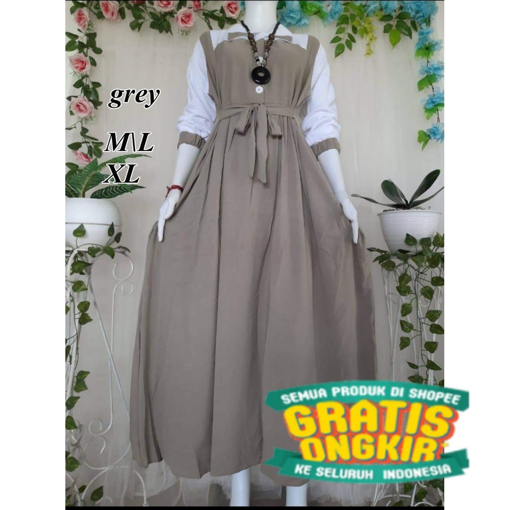 Gamis Toyobo Premium Polos/Gamis Toyobo Cantik/ pakaian wanita lainnya