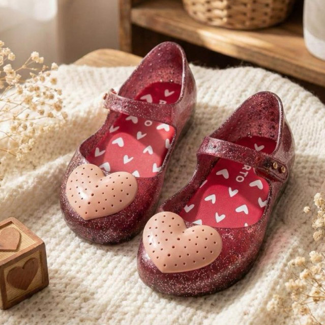NASRIJAL Sepatu Anak Perempuan, Sandal Anak, Sandal Jelly, Flatshoes Anak, Sepatu Mary Jane Anak Per