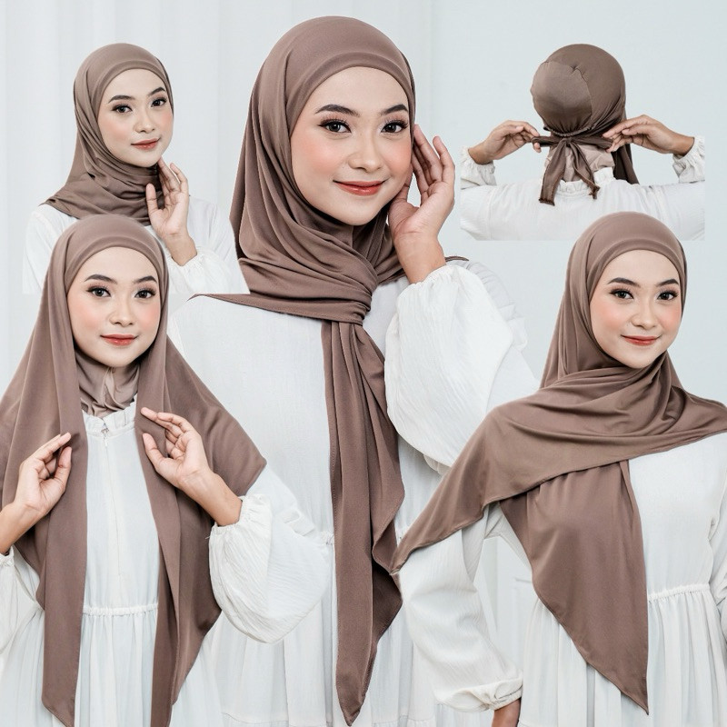 Gemila Segitiga Inner Ciput oval Tali Oval Hijab Instant