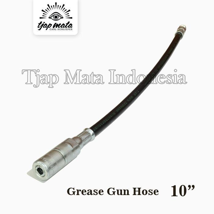 (Center Perkakas) TJAP MATA / CAP MATA Grease Gun - Hose (Drat M10) - 10"