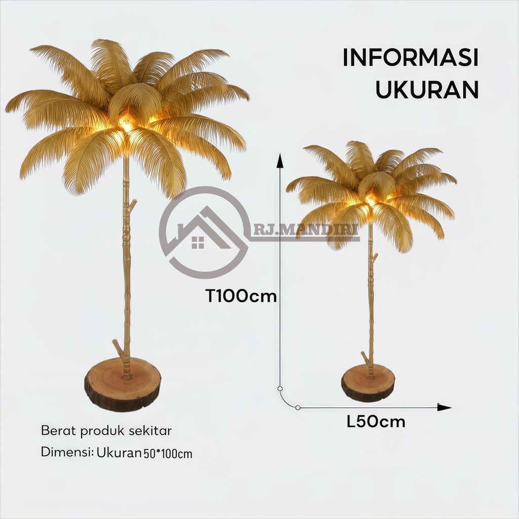RJMANDIRI|Lampu Lantai Bulu Burung Onta 100 Cm Dekorasi Estetik Ruangan Rumah Hiasan Pajangan