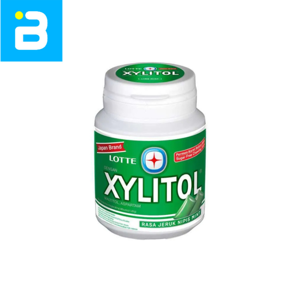 Lotte Xylitol Jeruk Nipis Mint 55.1G
