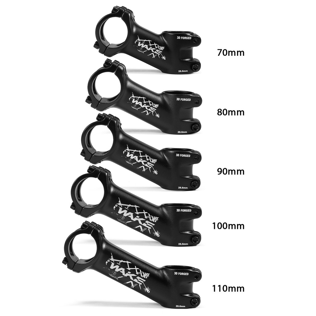 WAKE Stem Sepeda Ultralight MTB Road Bike Stem 31.8mm Stem Sepeda Gunung 25 Derajat 60/70/80/90/100/