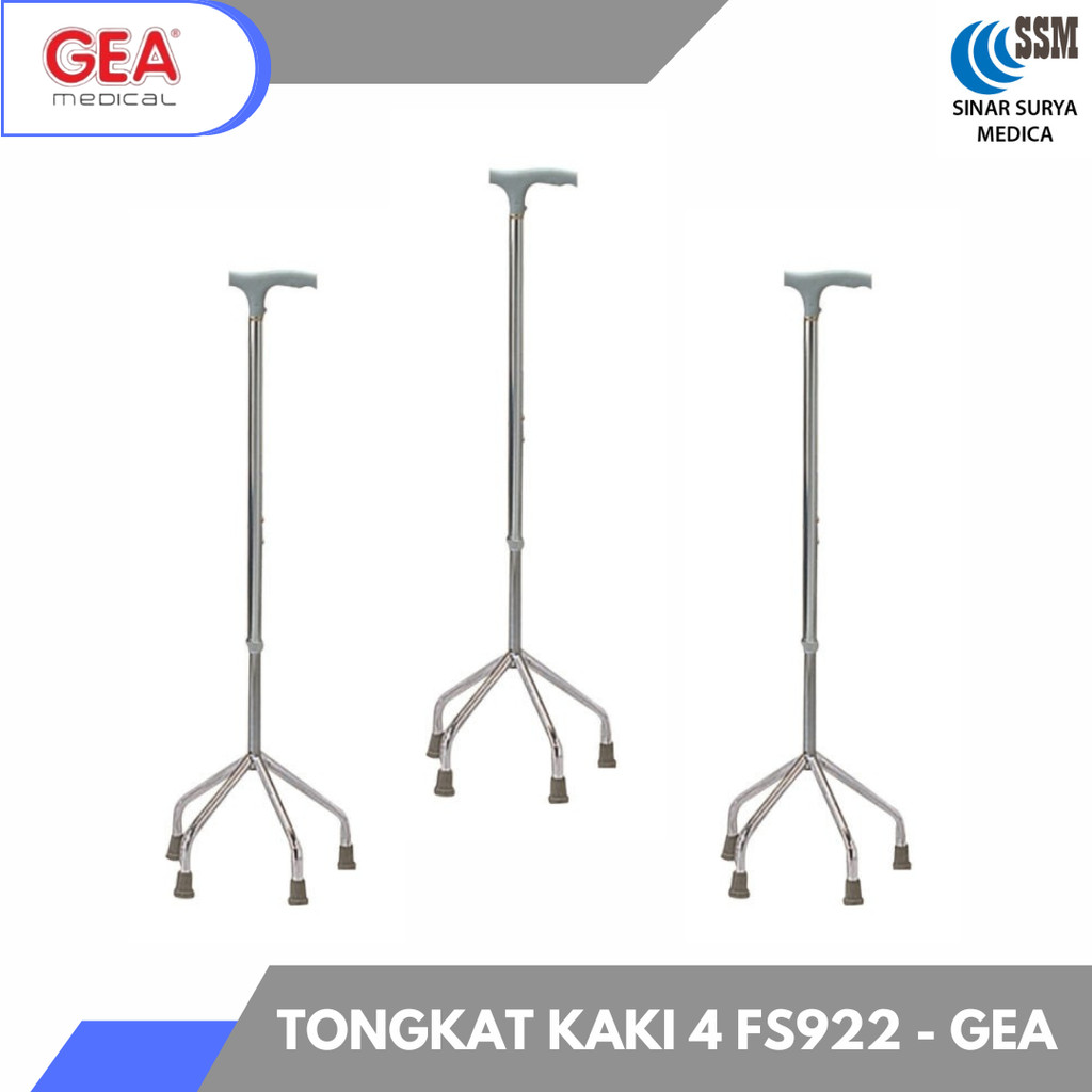 Tongkat Kaki 4 merk GEA FS 922 / Tongkat Kaki 3 GEA FS926 / Alat Penopang Jalan / Tongkat Kaki 4 - G