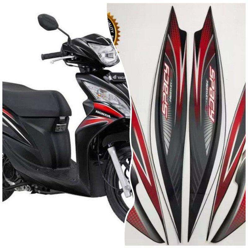 Stiker Striping Lis Les Motor Honda Spacy 2011 2012
