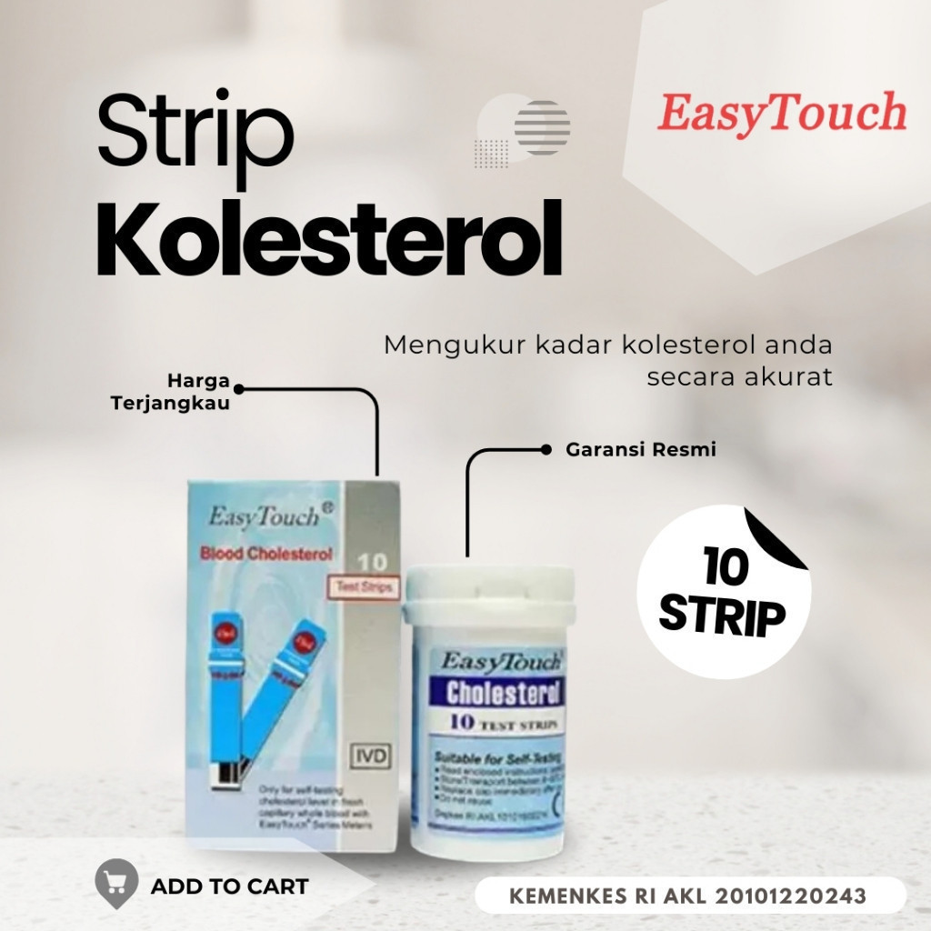 Easy Touch Strip Cholesterol Test Kolesterol Refill