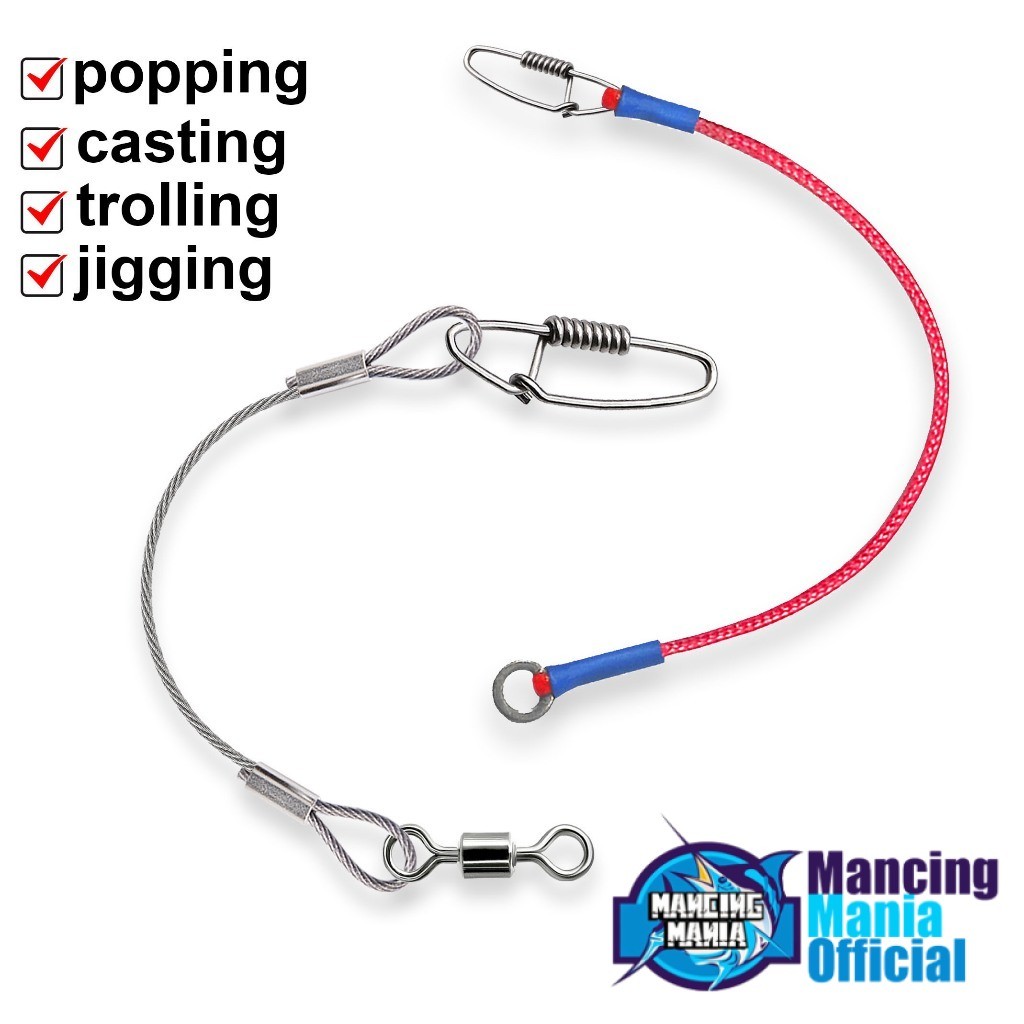 MANCING MANIA Bemper Umpan Kevlar Kawat Seling Armor Pancing Casting Toman Gabus Jigging Pelindung A