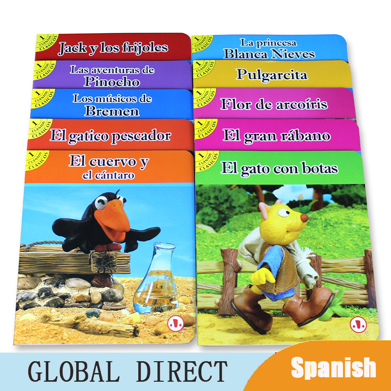 3-8 years ildren Picture Book in Spanish Educational Stories Book Classic Fairy Tale Story Bedtime M