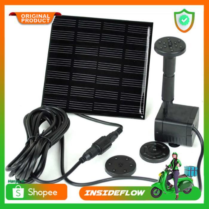 Pompa Air Mancur Kolam Ikan Taman Tenaga Surya Matahari Solar Cell