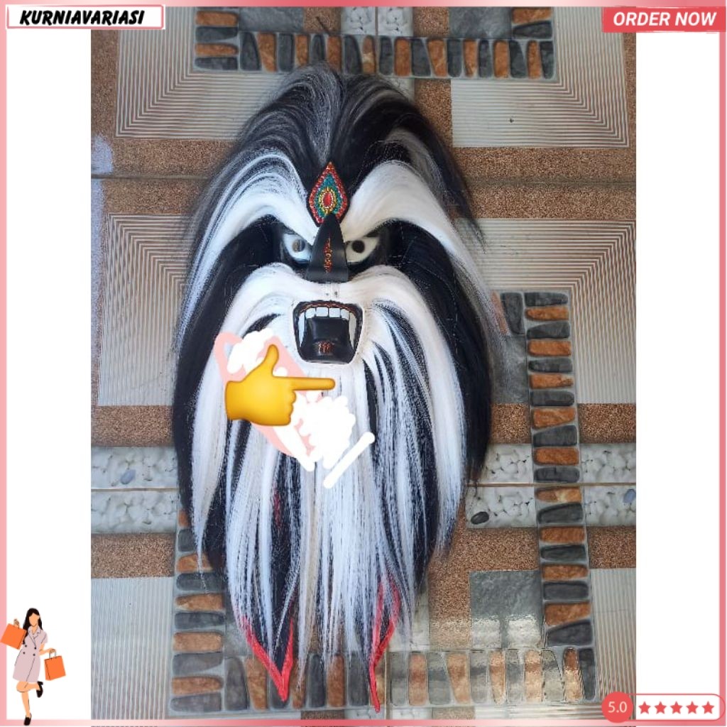 topeng ganong pakem/ganongan pakem/bujang ganong termurah KNV -55