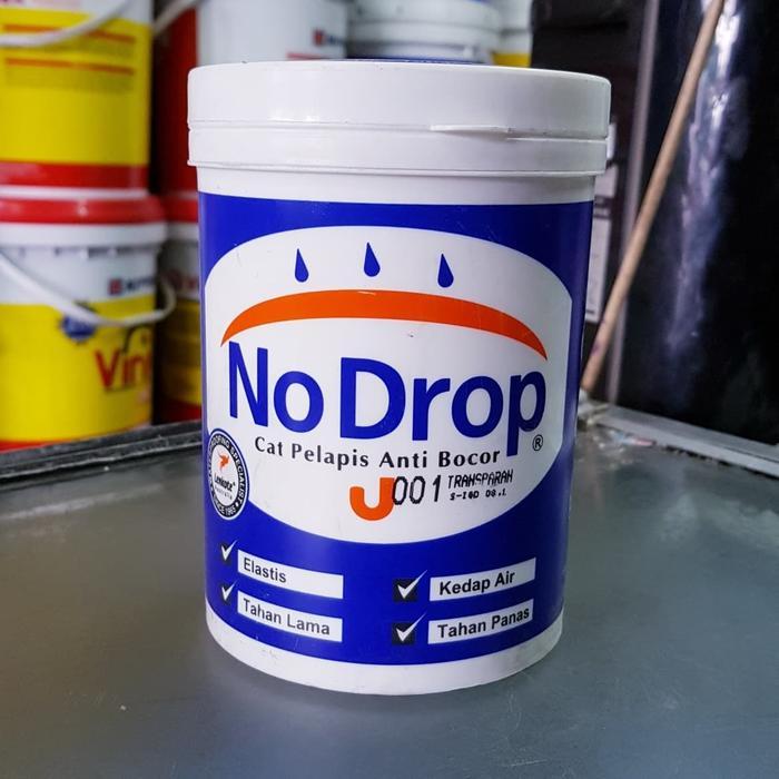 Cat anti bocor NO DROP 1 kg / tembok dinding waterproof waterproofing nodrop warna putih transparan 