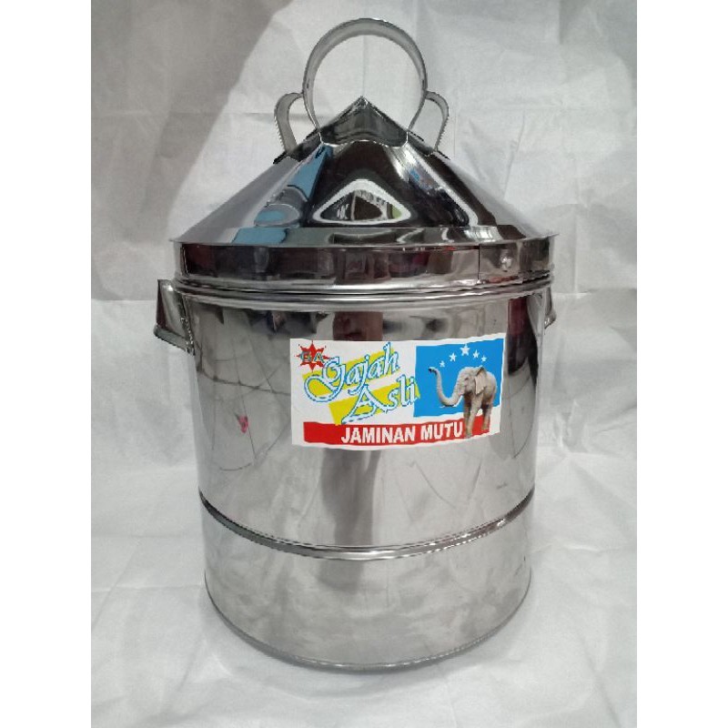 Dandang Nasi Stainless Steel 3kg/4kg Kuat Tebal